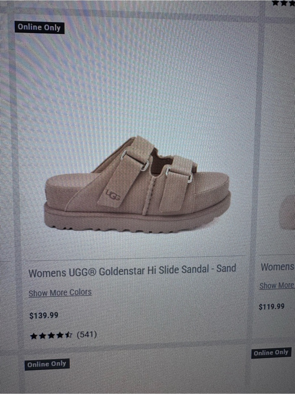 UGG Goldenstar Hi Slide Sandal - Sand/Taupe